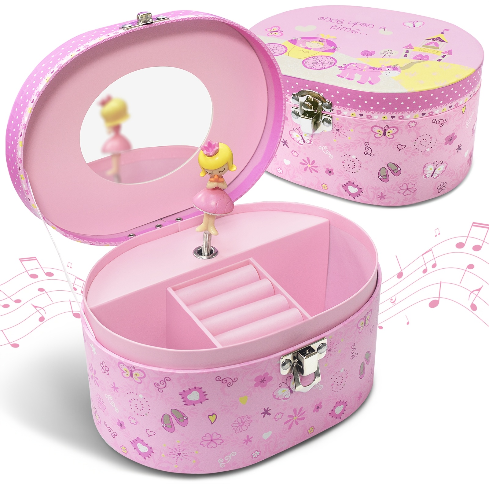 Unicorn Musical Jewelry Box with Rotating Figurine